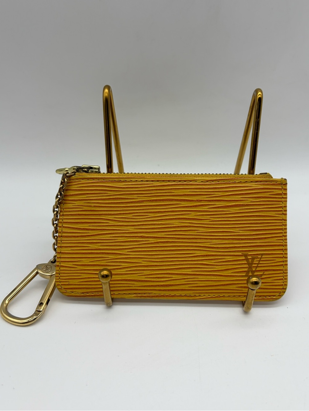 Louis Vuitton Yellow Epi Key Pouch